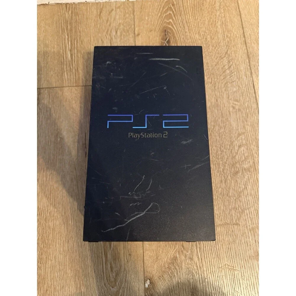 Sony PlayStation 2 PS2 SPCH-30001 Slim Black Console Only For Parts